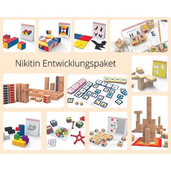 Nikitin Lernspiele-Set "Entwicklungspaket N1-N11" 4 Nikitin Lernspiele-Set "Entwicklungspaket N1-N11" – Bild 2